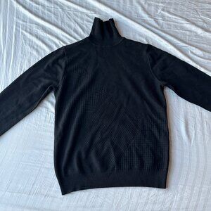 Patrick Assaraf Black Turtleneck Sweater